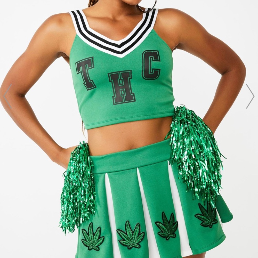 Dolls Kill Weed Cheerleader Costume